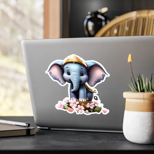 Unleash Wild Style with Dipaliz Kiss Cut Elephant Vinyl Decals - 8’’ x 10’’ / Kiss-cut / Satin Paper Products