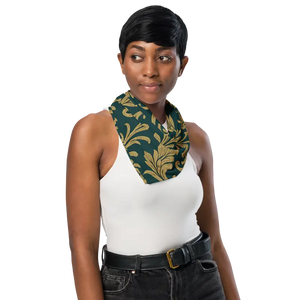 All-over Print Bandana Decorative Floral Recycled Polyester - Dipaliz - l - Bandanas & Headties