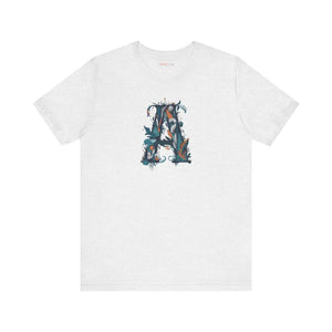 Decorative Letter a Unisex Jersey Short - Ultra-soft Cotton - Dipaliz - T-shirts
