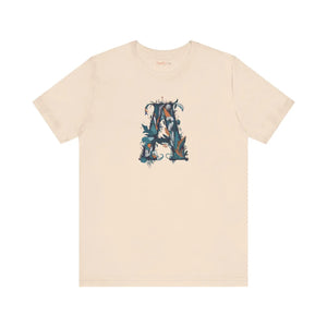 Decorative Letter a Unisex Jersey Short - Ultra-soft Cotton - Dipaliz - T-shirts