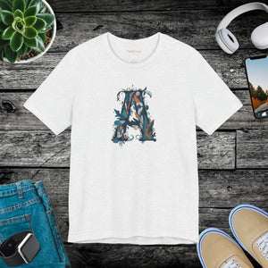 Decorative Letter a Unisex Jersey Short - Ultra-soft Cotton - Dipaliz - T-shirts