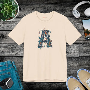 Decorative Letter a Unisex Jersey Short - Ultra-soft Cotton - Dipaliz - T-shirts