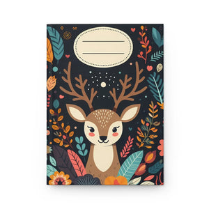 Magical Floral Deer Hardcover Journal - Matte Paper - Dipaliz - Journals