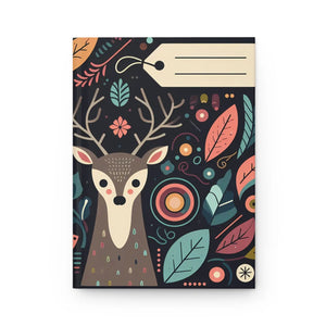 Elegant Floral Deer Hardcover Journal - Creative Writing - Dipaliz - Journals