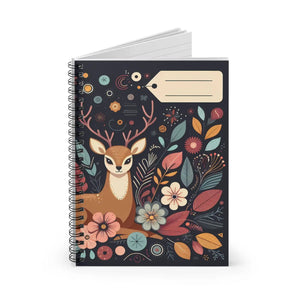 Enchanting Deer Spiral Notebook - Ruled Creative Journal - Dipaliz - Journals