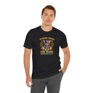 Defending Freedom 250 Years T-shirt, Patriotic American Eagle Independence Tee - T-shirts - s