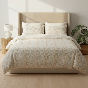Delicate Botanical Sprigs – Cotton Bed Set - Dipaliz - Bedding Sets