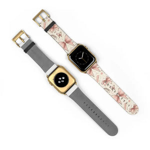 Coquette Watch Band - Bows & Butterflies Faux Leather - Dipaliz - Bands