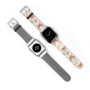Coquette Watch Band - Bows & Butterflies Faux Leather - Dipaliz - Bands