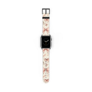 Coquette Watch Band - Bows and Butterflies Leather - Dipaliz - Bands