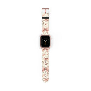 Coquette Watch Band - Bows and Butterflies Leather - Dipaliz - Bands