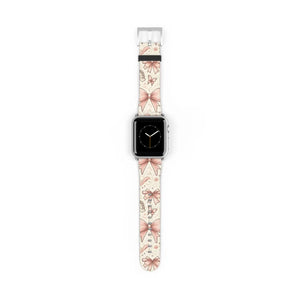 Coquette Watch Band - Bows and Butterflies Leather - Dipaliz - Bands