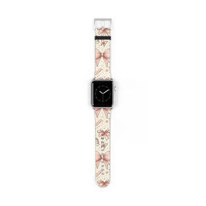 Coquette Watch Band - Bows and Butterflies Leather - Dipaliz - Bands