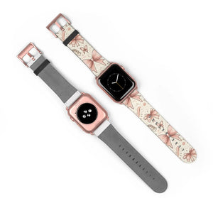 Coquette Watch Band - Bows and Butterflies Leather - Dipaliz - Bands