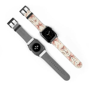 Coquette Watch Band - Bows and Butterflies Leather - Dipaliz - Bands