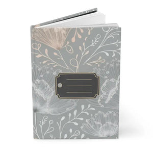 Delicate Flowers Hardcover Journal 150 Lined Pages - Dipaliz - Journals