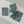 Floral Elegance Napkin Set – Teal Polyester - Dipaliz - Cloth Napkins