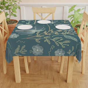 Whimsical Flower Tablecloth – one Sided Polyester - Dipaliz - Tablecloths