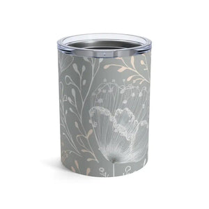 Stylish 10oz Tumbler Delicate Flower Design Floral Serenity - Dipaliz - Thermoses