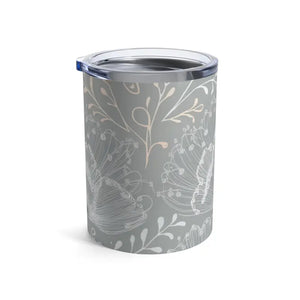 Stylish 10oz Tumbler Delicate Flower Design Floral Serenity - Dipaliz - Thermoses