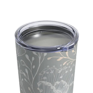 Stylish 10oz Tumbler Delicate Flower Design Floral Serenity - Dipaliz - Thermoses