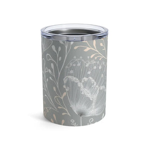 Stylish 10oz Tumbler - Delicate Flower Design - Dipaliz - Thermoses