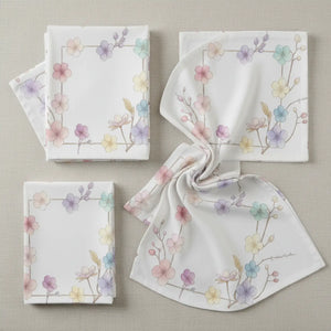 Delicate Spring Flowers Napkins – Set of 4 - Dipaliz - Cloth