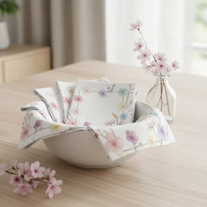 Delicate Spring Flowers Napkins – Set of 4 - Dipaliz - Cloth