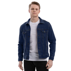 Unisex Denim Jacket Bold Graphic Street Style - Dipaliz - Coats & Jackets