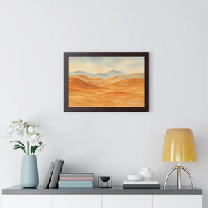 Desert Landscape Art Minimalist Framed Wall Prints - Dipaliz