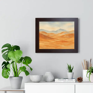 Desert Landscape Art Minimalist Framed Wall Prints - Dipaliz