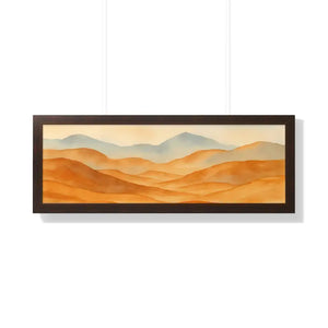 Desert Landscape Art Minimalist Framed Wall Prints - Dipaliz
