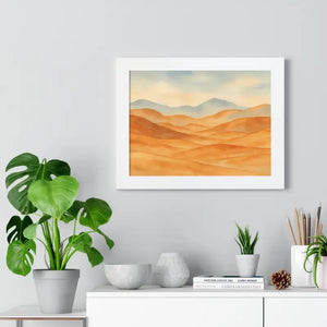 Desert Landscape Art Minimalist Framed Wall Prints - Dipaliz
