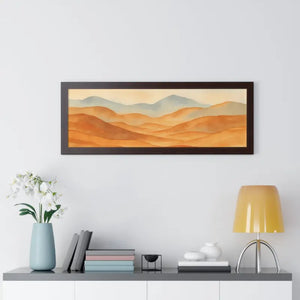 Desert Landscape Art Minimalist Framed Wall Prints - Dipaliz