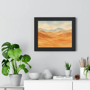 Desert Landscape Art Minimalist Framed Wall Prints - Dipaliz