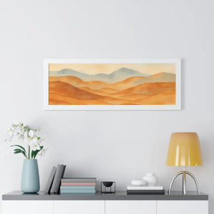 Desert Landscape Art Minimalist Framed Wall Prints - Dipaliz
