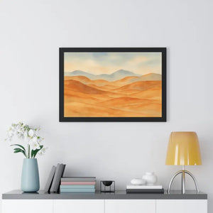 Desert Landscape Art Minimalist Framed Wall Prints - Dipaliz