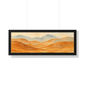 Desert Landscape Art Minimalist Framed Wall Prints - Dipaliz