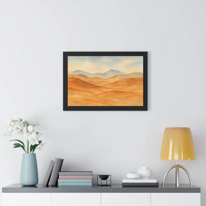 Desert Landscape Art Minimalist Framed Wall Prints - Dipaliz