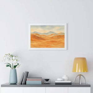 Desert Landscape Art Minimalist Framed Wall Prints - Dipaliz