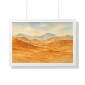 Desert Landscape Art Minimalist Framed Wall Prints - Dipaliz