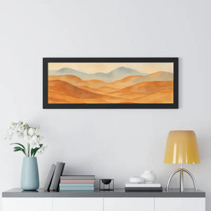 Desert Landscape Art Minimalist Framed Wall Prints - Dipaliz