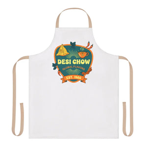 Vintage Desi Chow Cooking Apron - Polyester Canvas - Dipaliz - Aprons