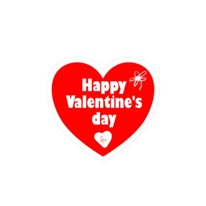 Kiss Cut Vinyl Heart Sticker - Vibrant Room Decor - Dipaliz - 3’’ x 4’’ / Kiss-cut / Satin - Decorative Stickers