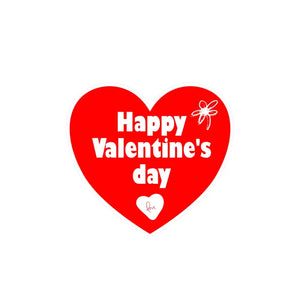 Kiss Cut Vinyl Heart Sticker - Vibrant Room Decor - Dipaliz - 8’’ x 10’’ / Kiss-cut / Satin - Decorative Stickers