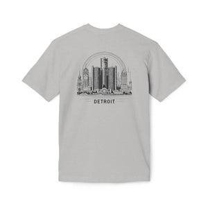 Urban Detroit City Skyline Cotton Tee - Soft Casual - Dipaliz - T-shirts