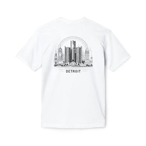 Urban Detroit City Skyline Cotton Tee - Soft Casual - Dipaliz - T-shirts