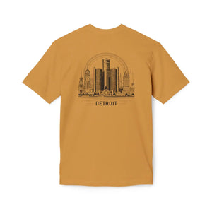 Urban Detroit City Skyline Cotton Tee - Soft Casual - Dipaliz - T-shirts