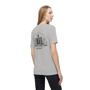 Urban Detroit City Skyline Cotton Tee - Soft Casual - Dipaliz - T-shirts