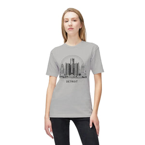Urban Detroit City Skyline Cotton Tee - Soft Casual - Dipaliz - T-shirts